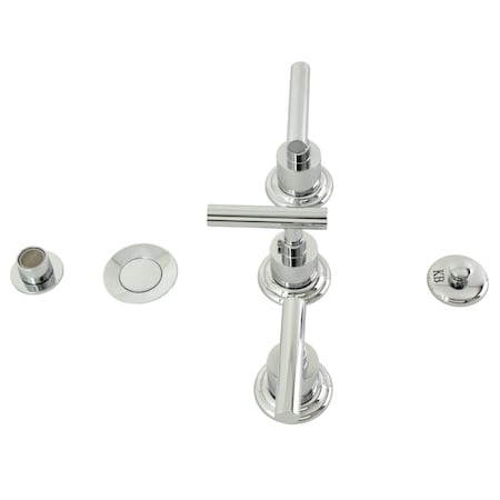 Kingston Brass ThreeHandle Bidet Faucet, Polished Chrome KB6321CML